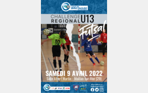 Coupe Région Bretagne U13F de Futsal à Moëlan sur Mer